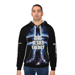 Load image into Gallery viewer, Pullover Hoodie - Big Jesus Energy, High Energy Cross Design
