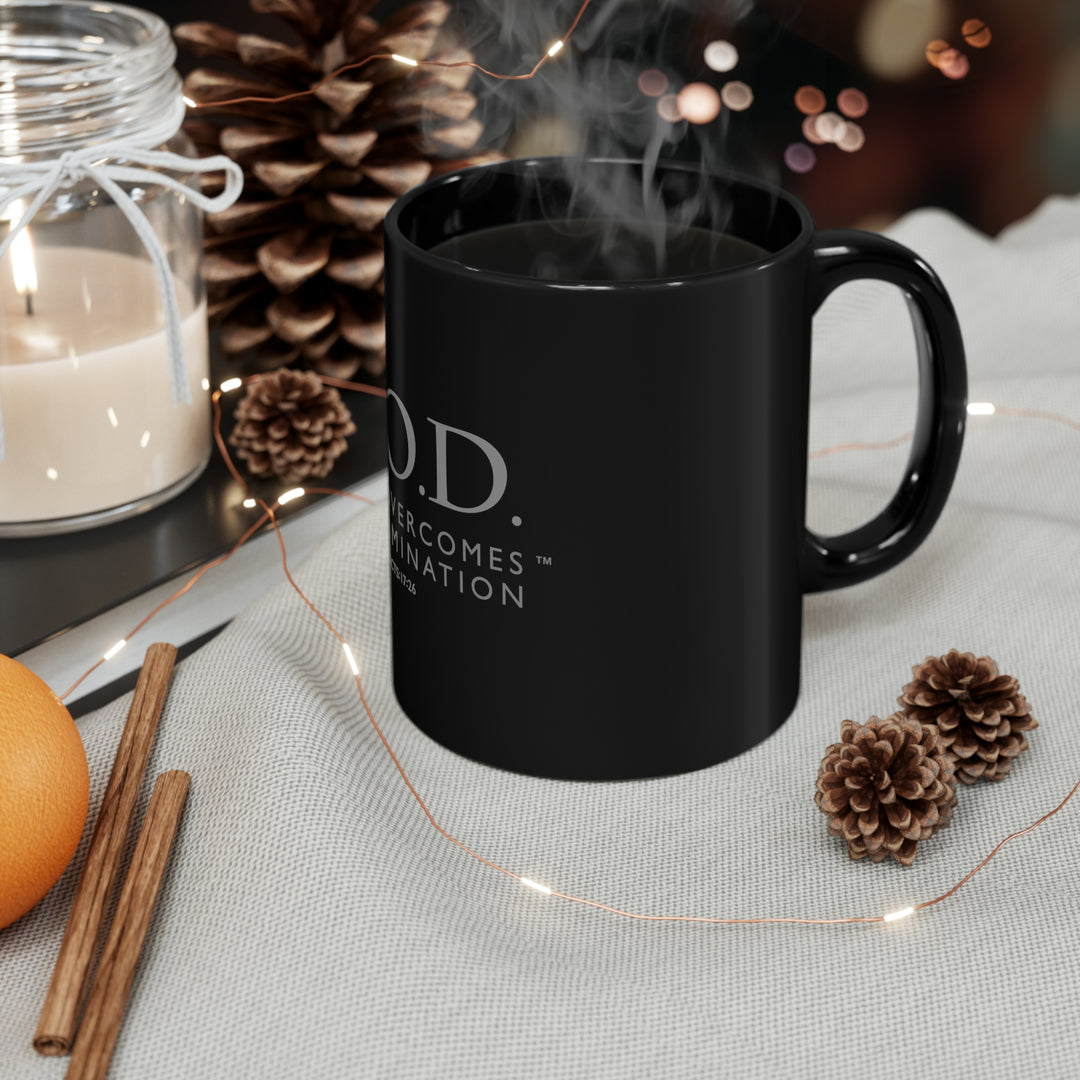 God Over Discrimination 11oz Black Mug