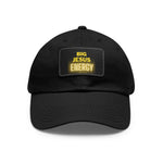 Load image into Gallery viewer, Big Jesus Enegry Dad Hat with Leather Patch (Rectangle)
