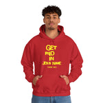 Load image into Gallery viewer, Get Paid In Jesus Name Unisex Heavy Blend™ Hooded Sweatshirt
