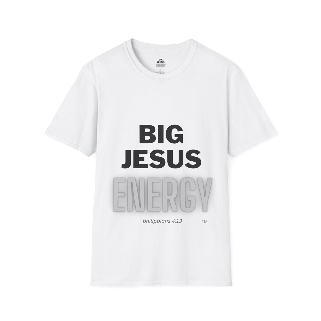 Big Jesus Enegry Unisex Softstyle T-Shirt.