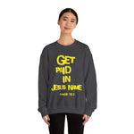 Load image into Gallery viewer, GET PAID IN JESUS NAME Unisex Heavy Blend™ Crewneck Sweatshirt
