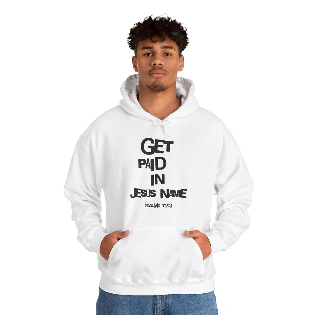 Get Paid In Jesus Name Unisex Heavy Blend™ Hooded Sweatshirt