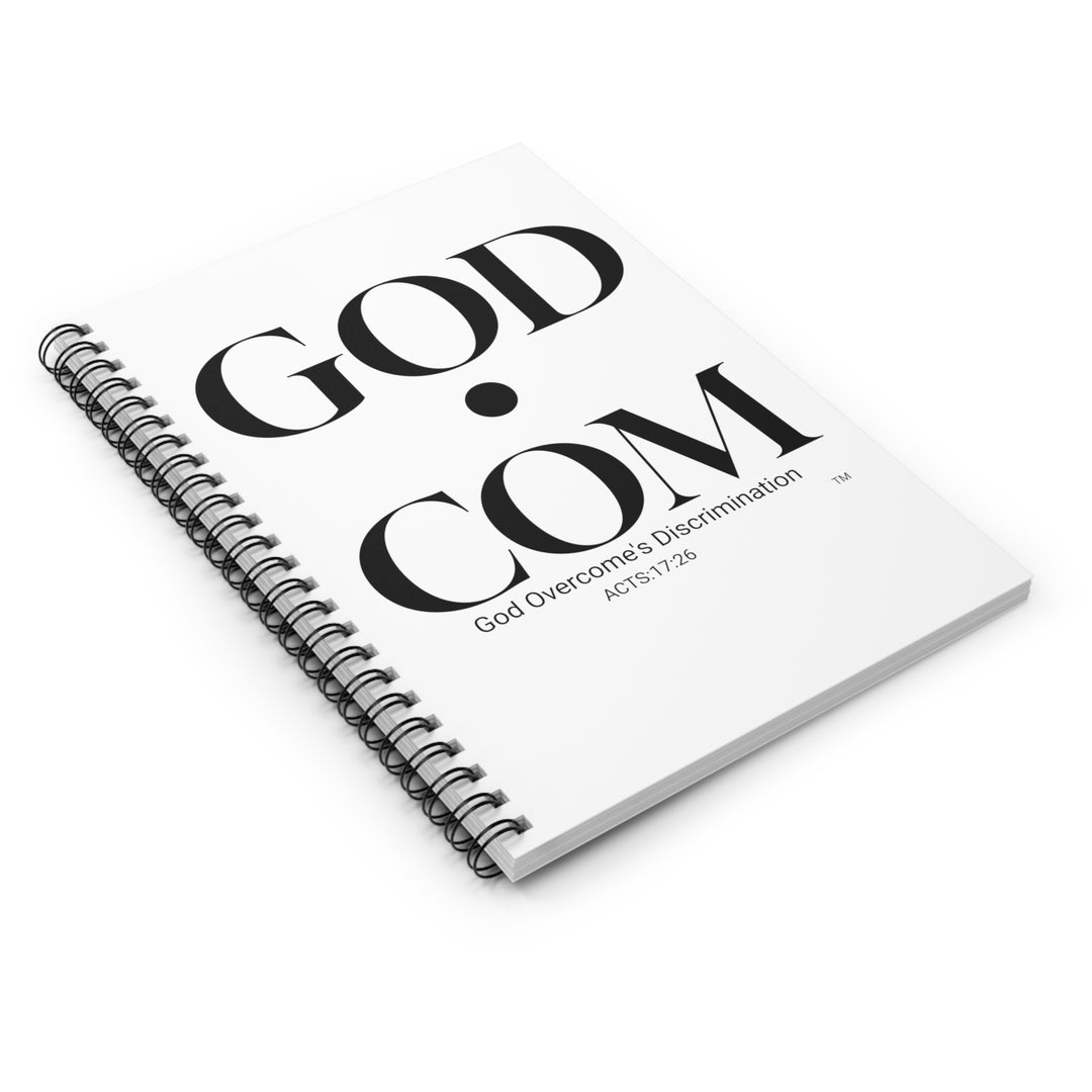 GOD.COM  Spiral Notebook - Ruled Line