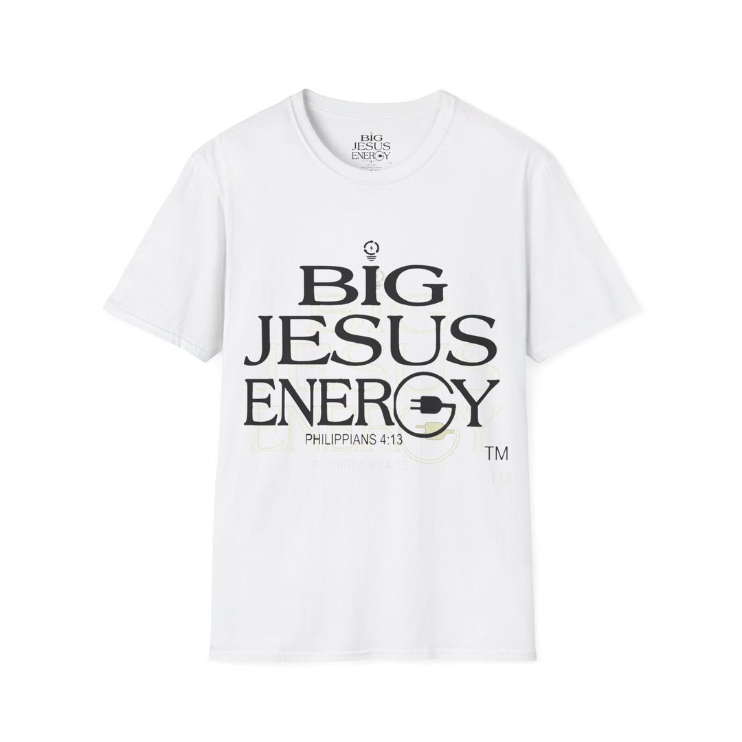 Big Jesus Enegry Unisex Softstyle T-Shirt.