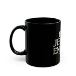 Load image into Gallery viewer, Big Jesus Energy 11oz Black Mug
