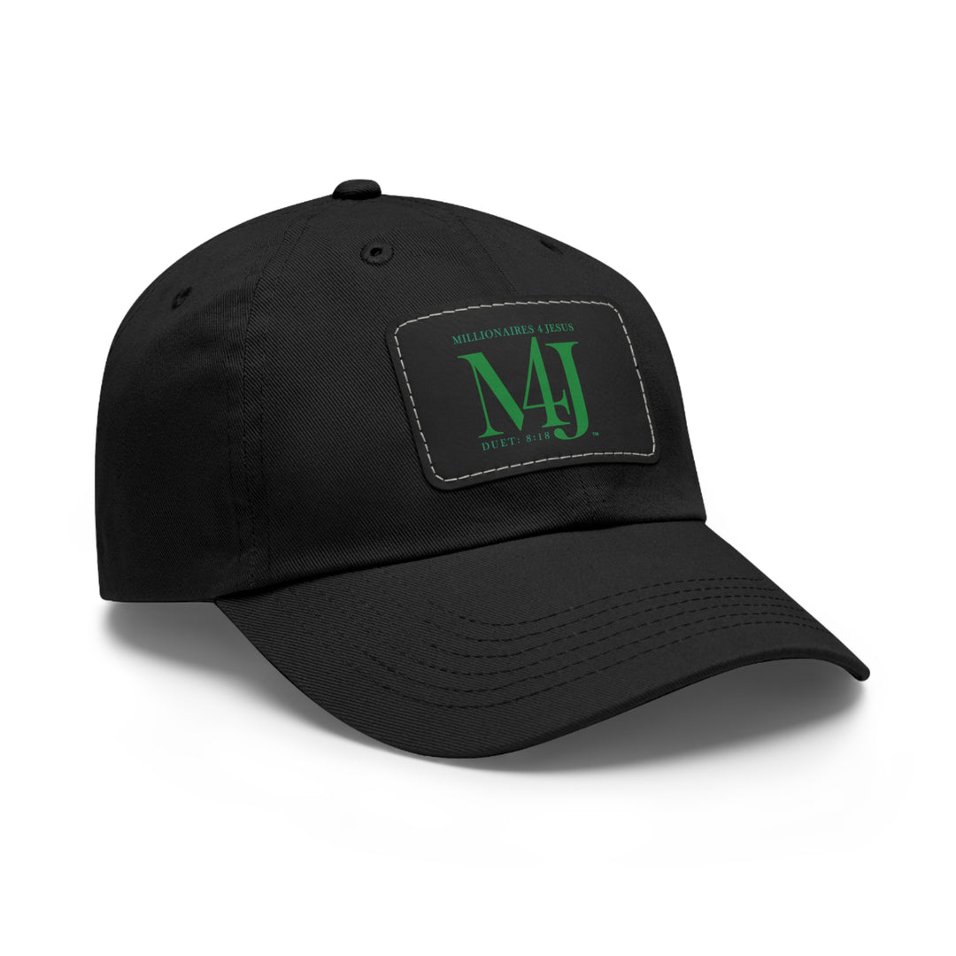 Millionaires For Jesus Dad Hat with Leather Patch (Rectangle)