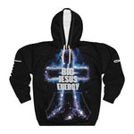 Load image into Gallery viewer, Pullover Hoodie - Big Jesus Energy, High Energy Cross Design
