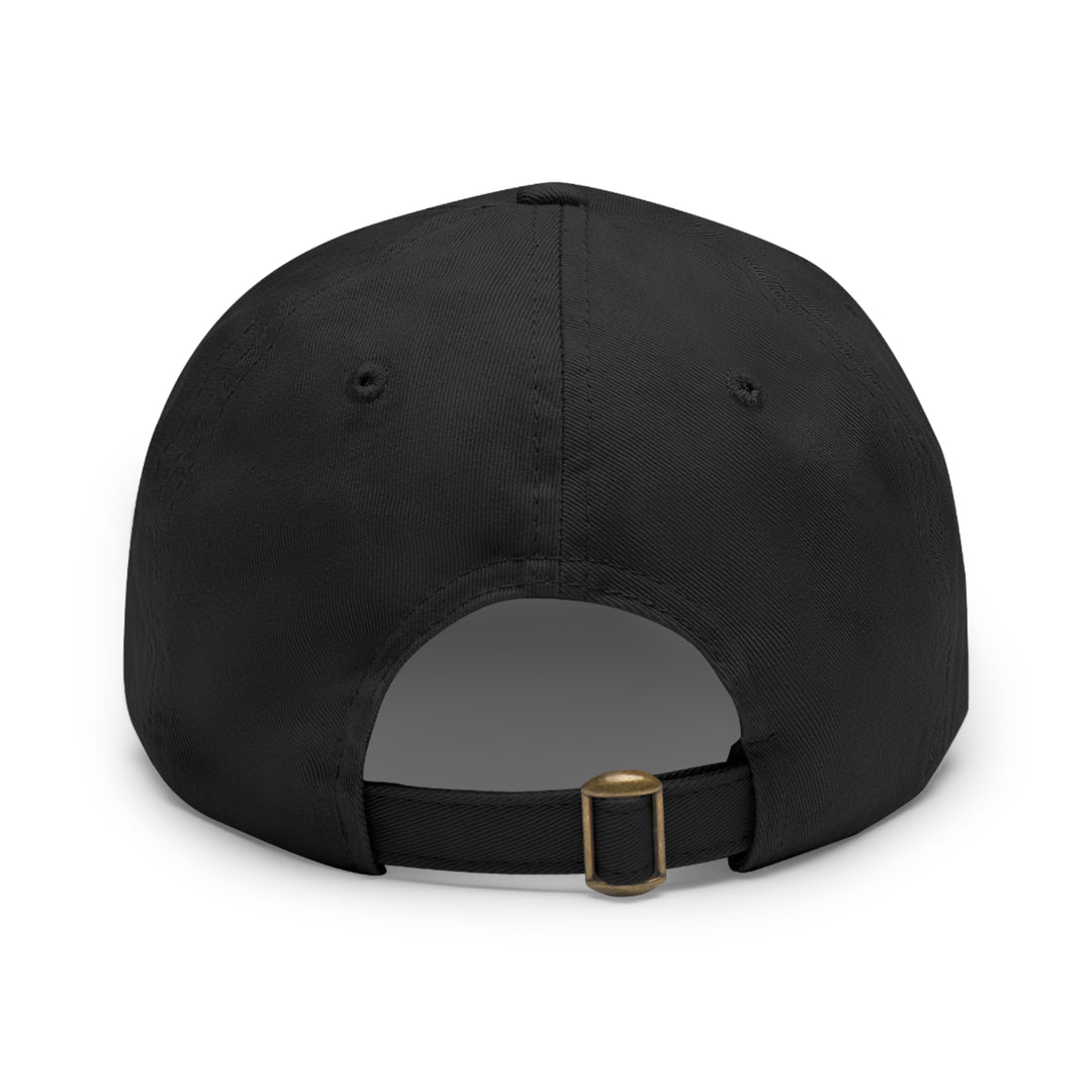 Get Paid In Jesus Name Dad Hat with Leather Patch (Rectangle)