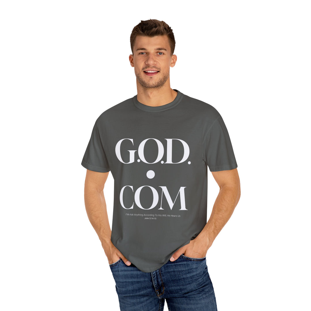 GOD.COM Unisex Garment-Dyed T-shirt