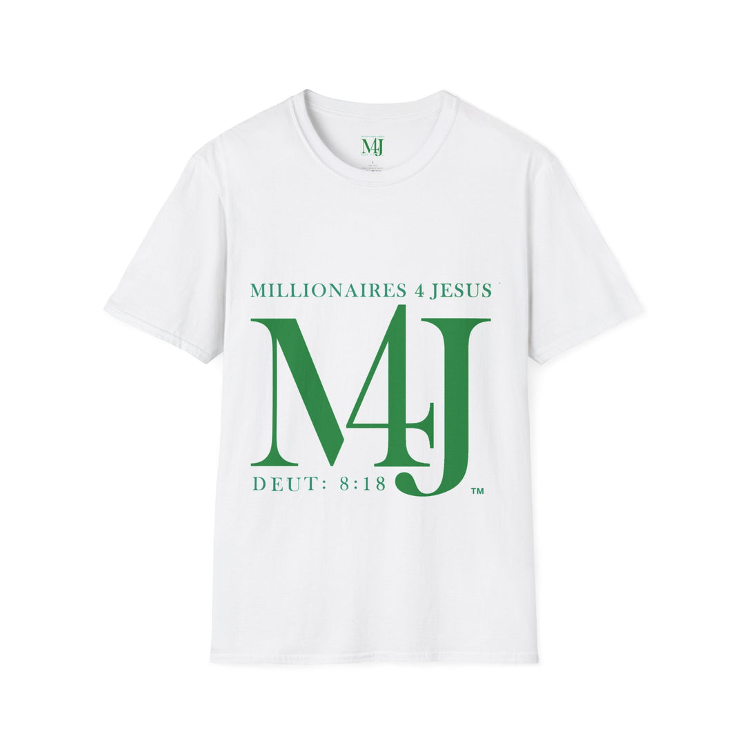 M4J Unisex Softstyle T-Shirt White & Black