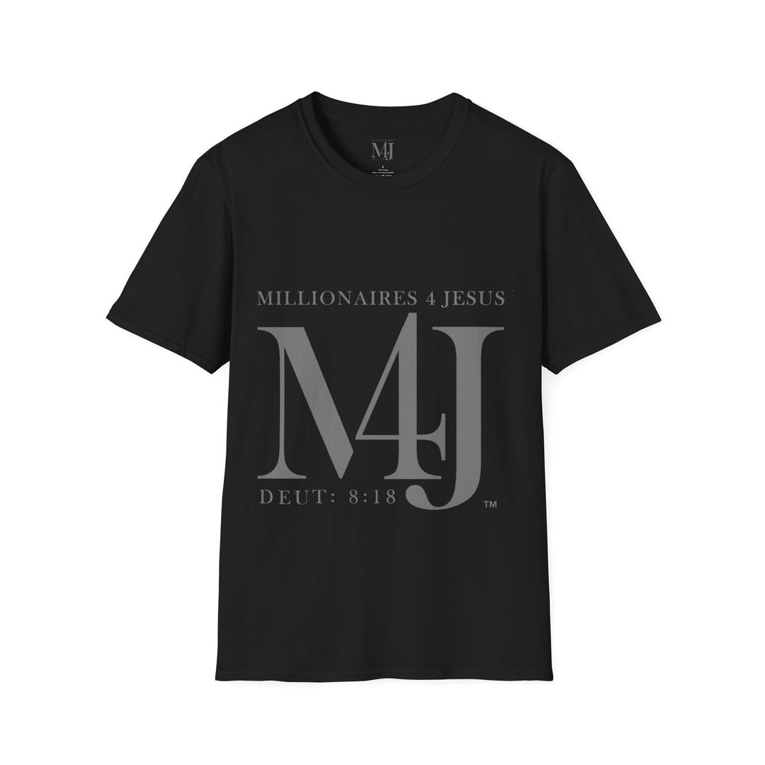 M4J Unisex Softstyle T-Shirt White & Black