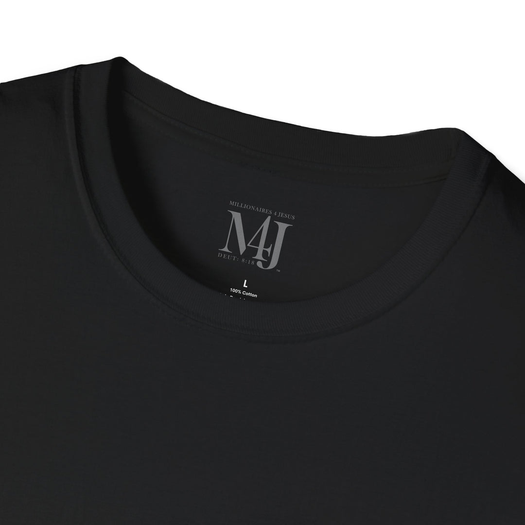 M4J Unisex Softstyle T-Shirt White & Black