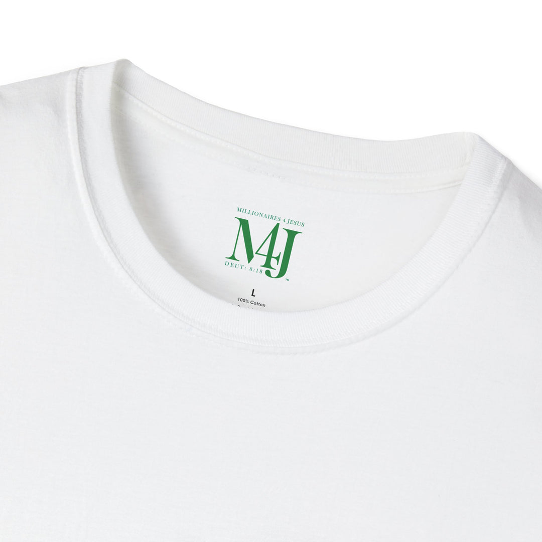 M4J Unisex Softstyle T-Shirt White & Black